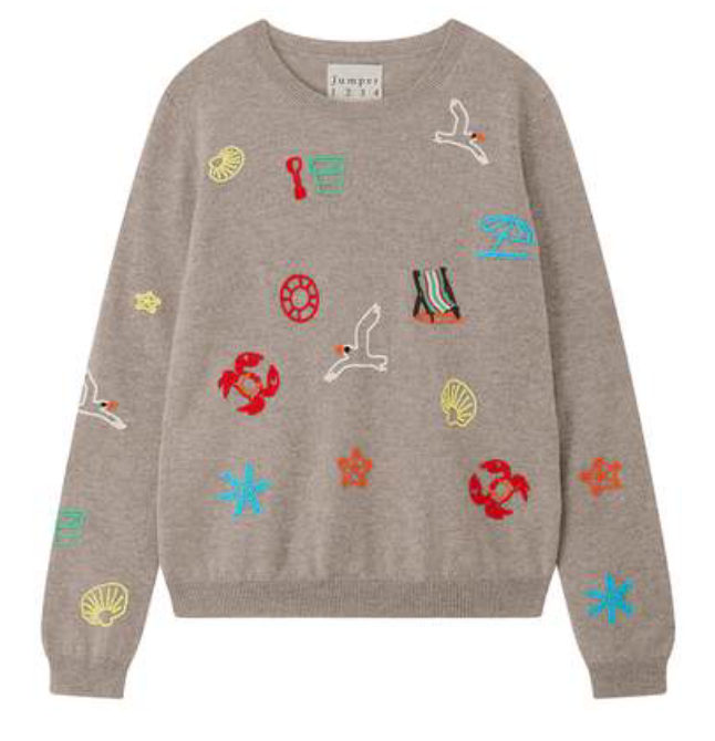 Cashmere Seaside Crew, Oatmeal