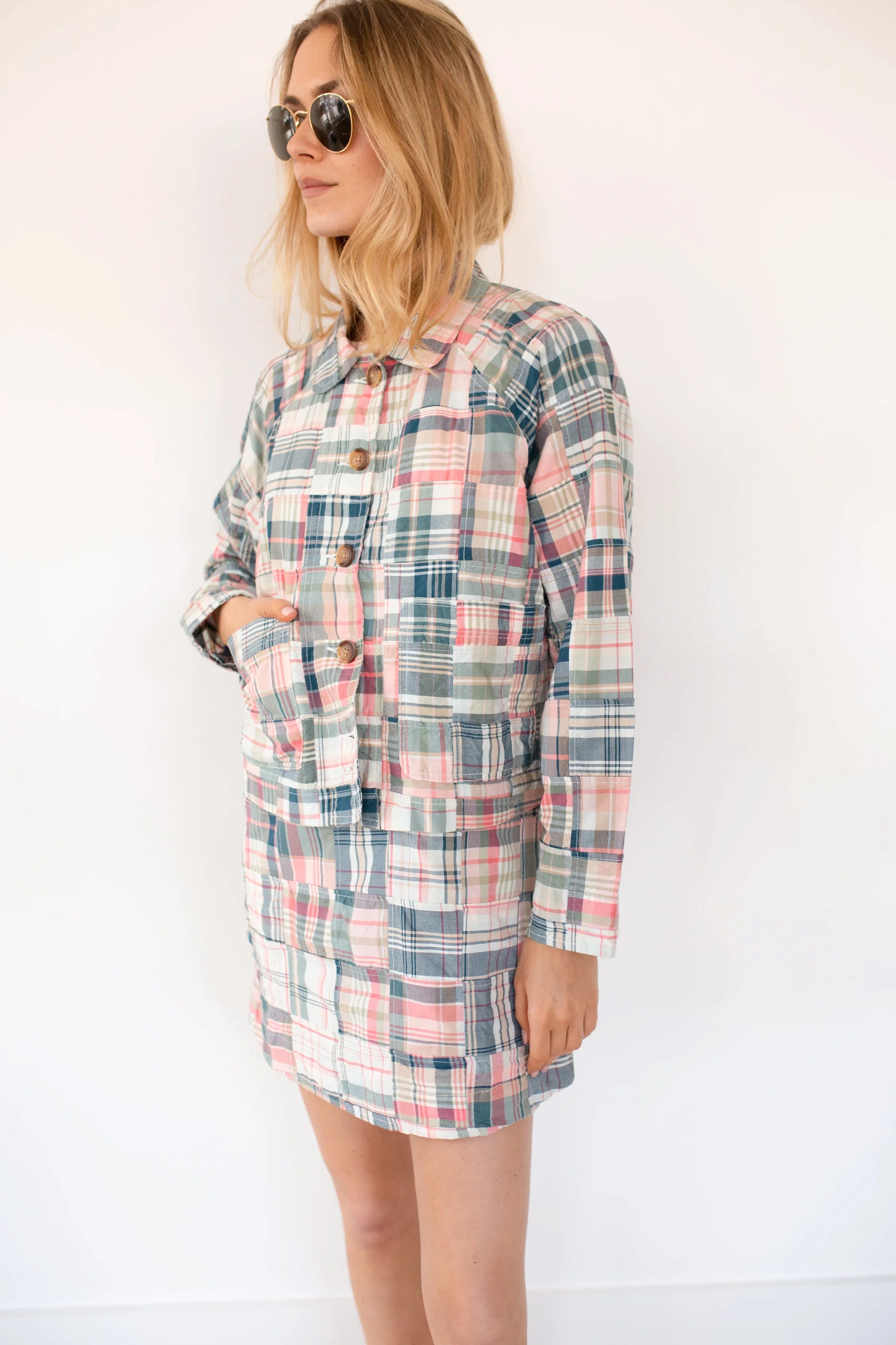 Madras Shift Dress