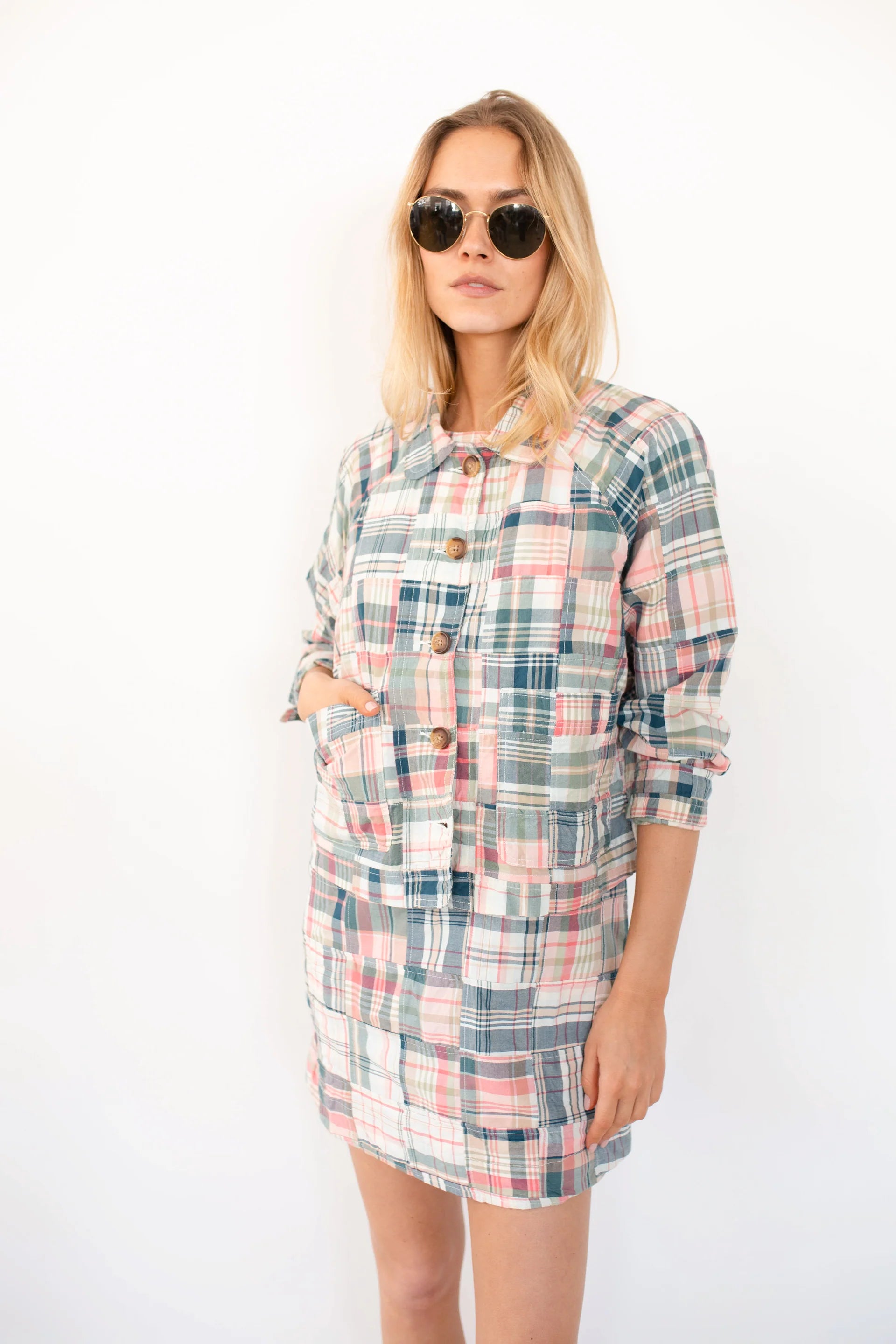 Madras Shift Dress
