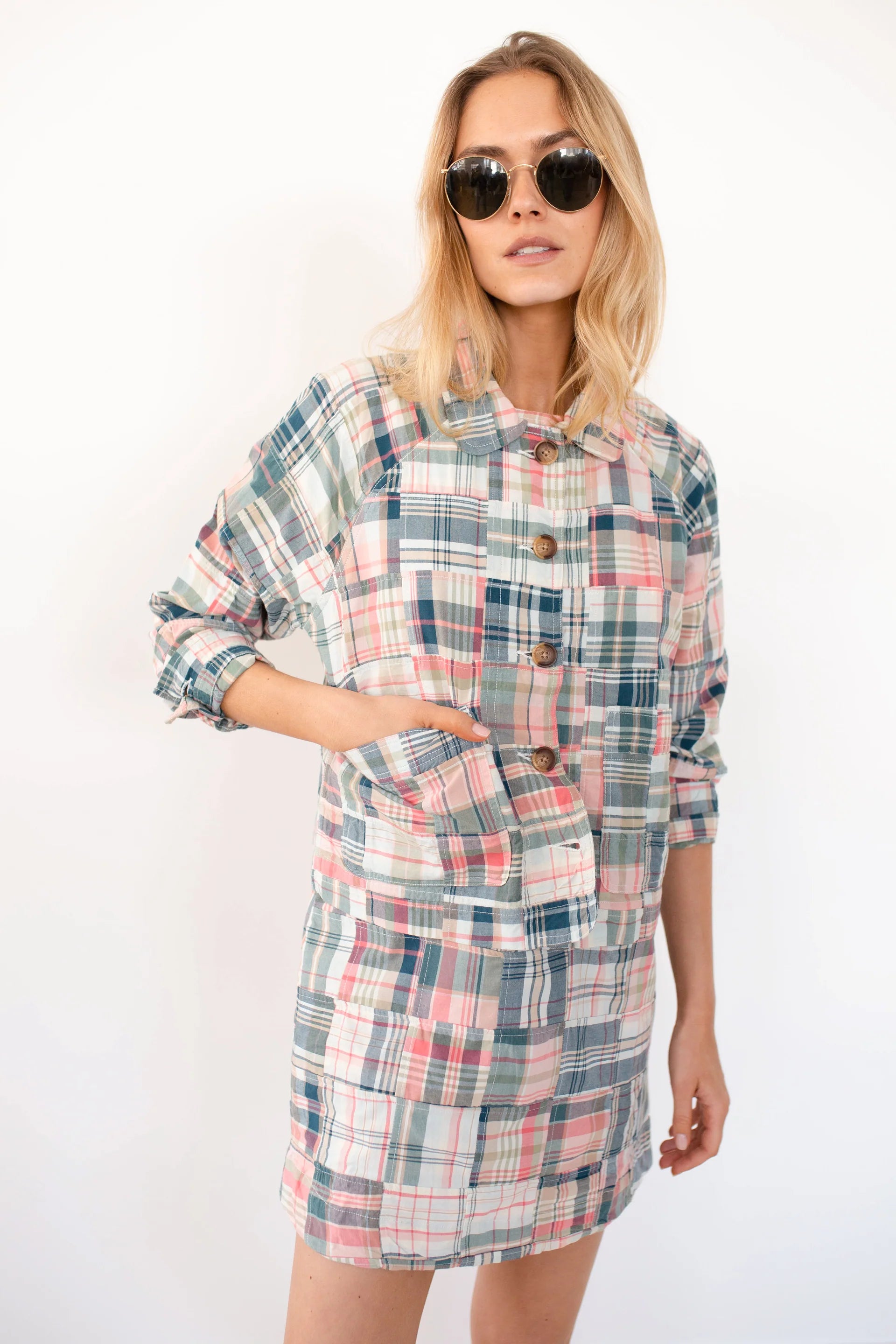 Madras Shift Dress