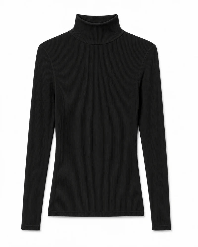 tati turtleneck, true black