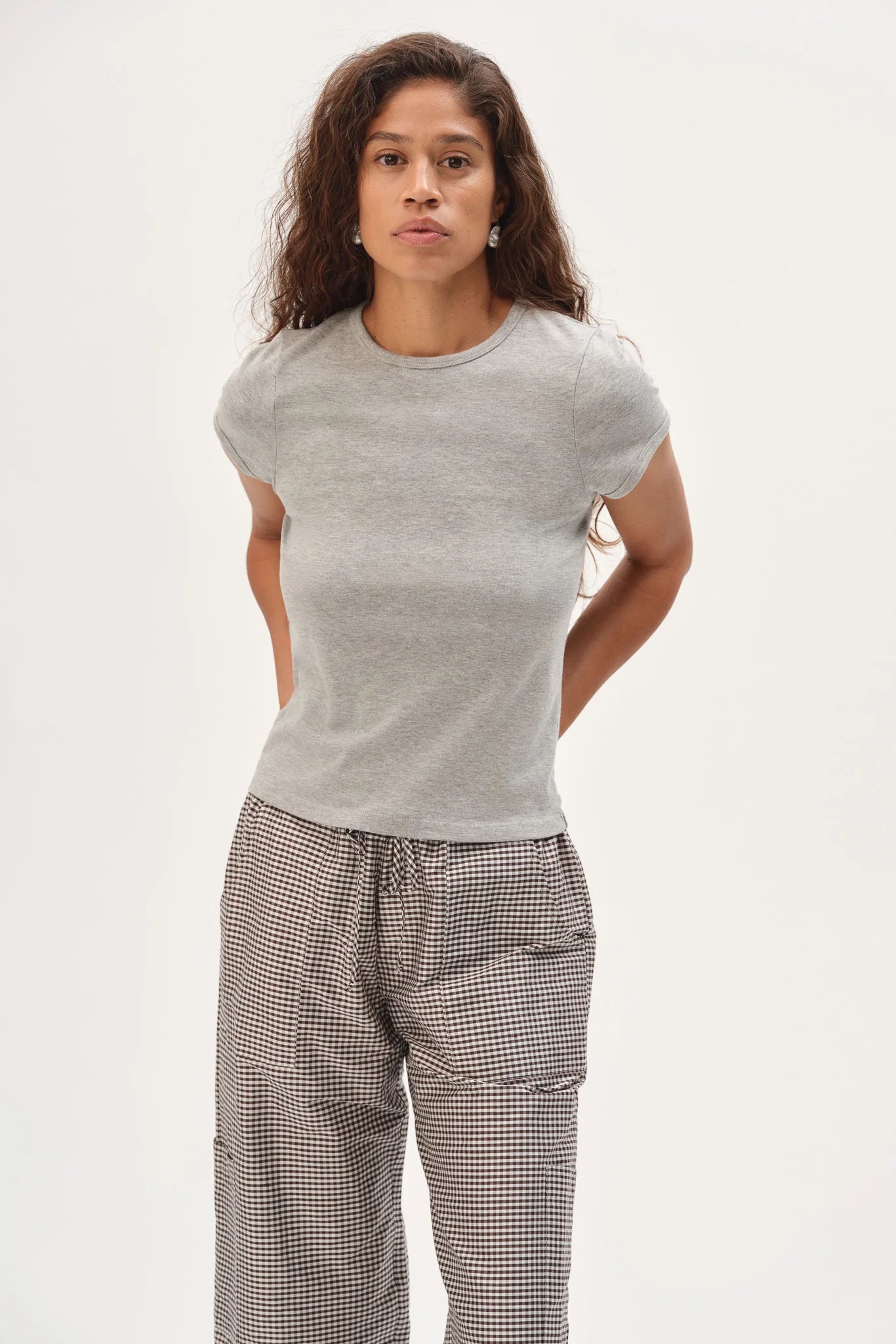 Baby Rib Baby Tee, Heather Grey