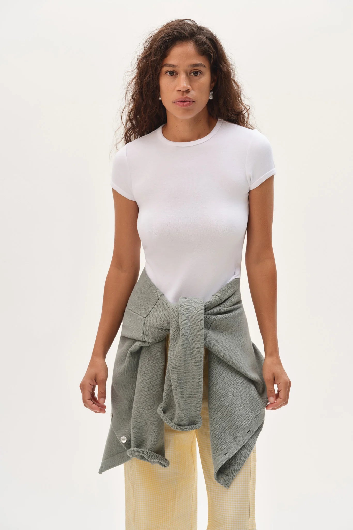 Baby Rib Baby Tee, Powder