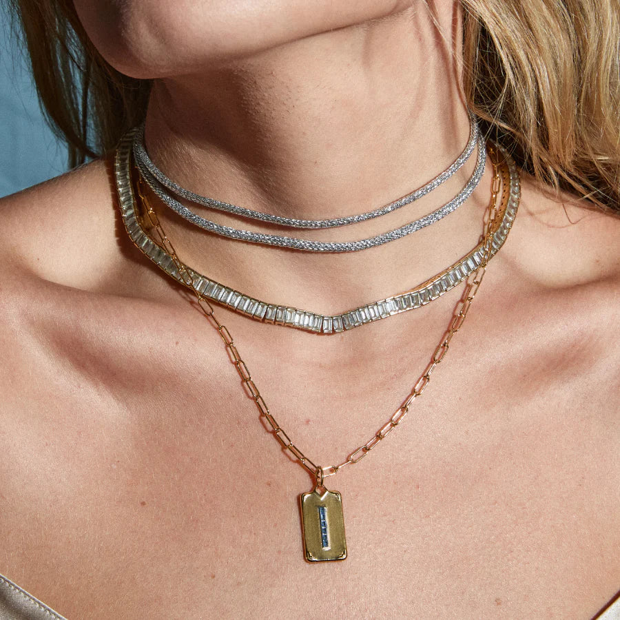 Silver Lurex Necklace Cord