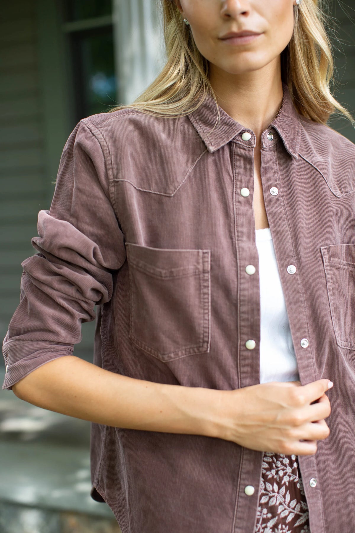 Western Corduroy Shirt, Brown