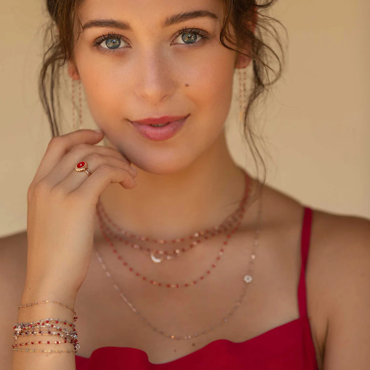 Classic Necklace in Poppy
