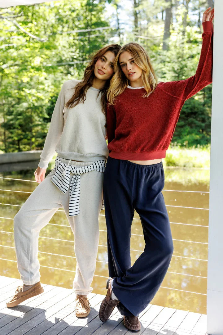 ziggy sweatshirt, ruby red