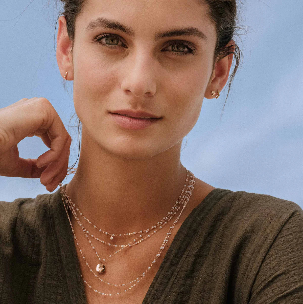 Classic Necklace in Opal