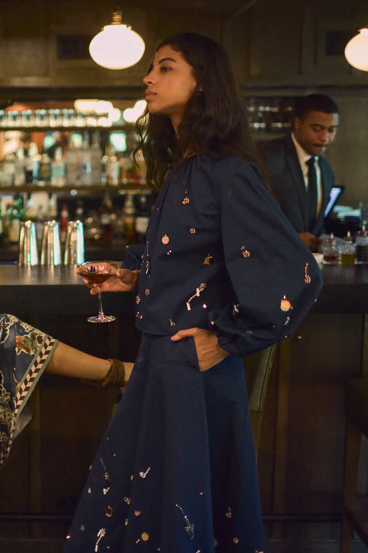 Ida Skirt, Atelier Splatter Navy