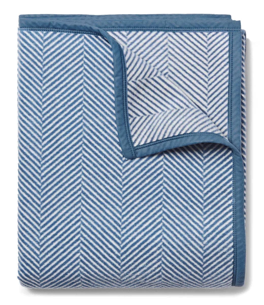 Herringbone Cornflower Blanket