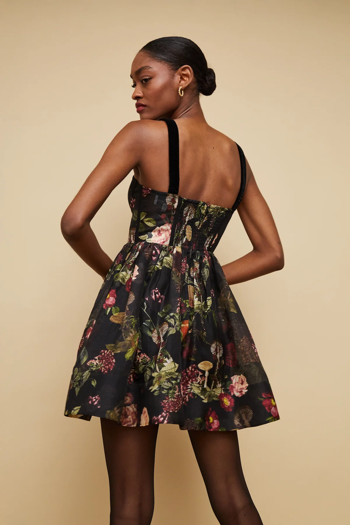 Pheobe Mini Dress, Woodland Black