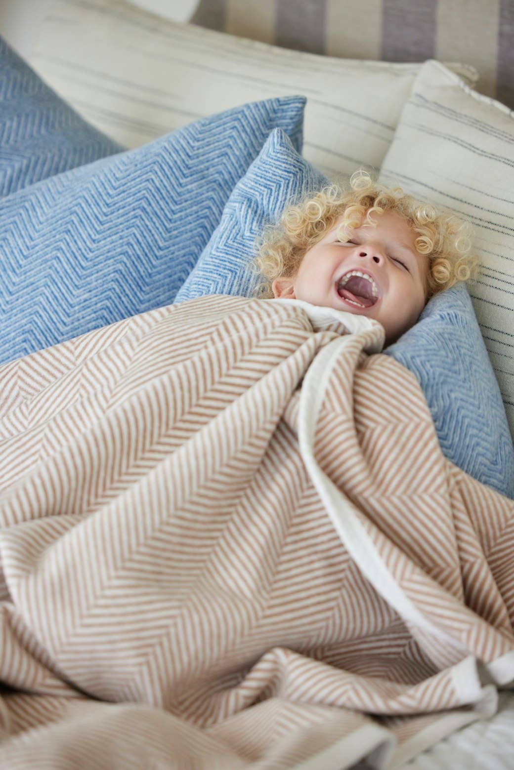 Herringbone Tan Blanket