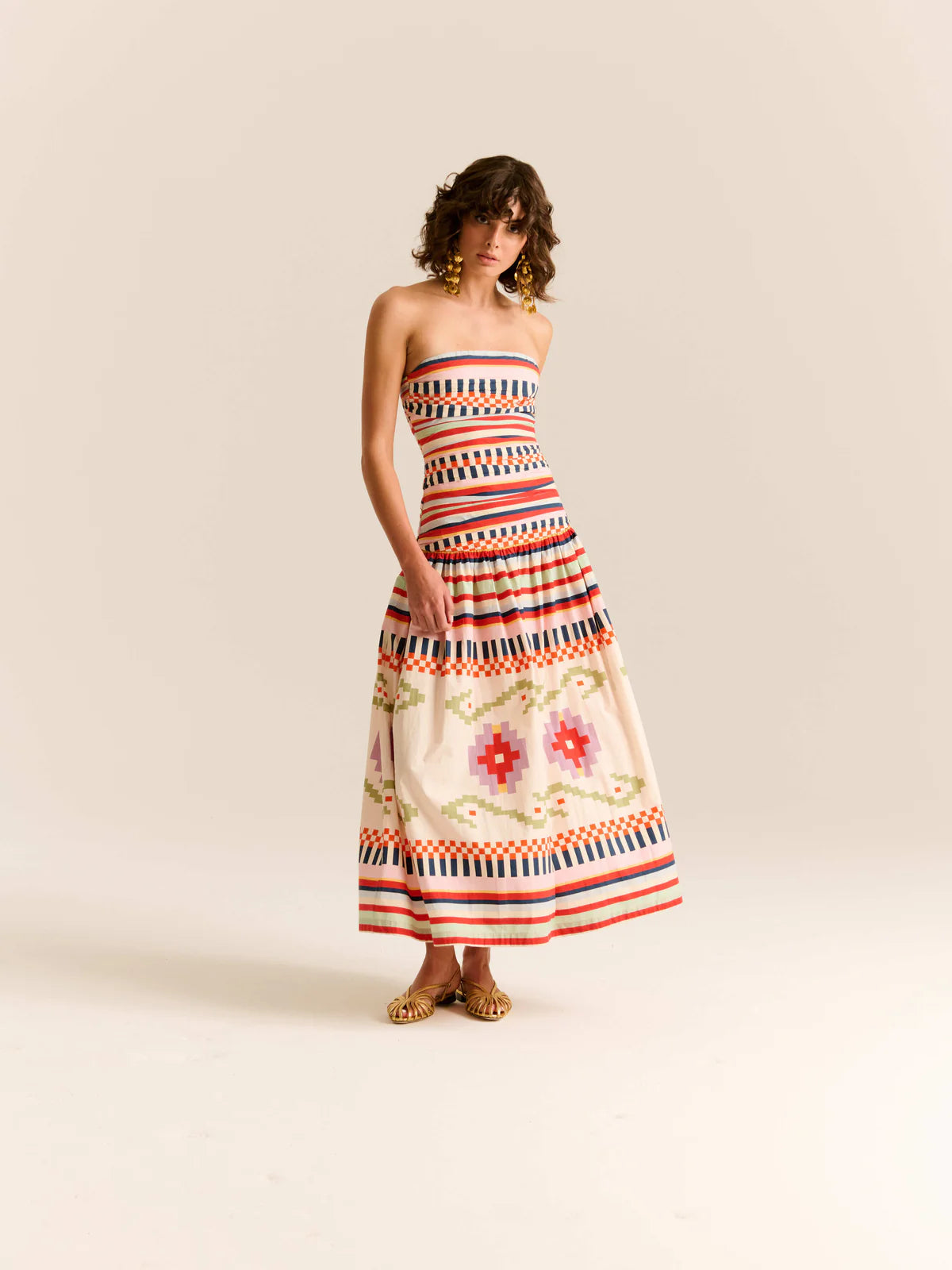 Malla Dress, Multi Chacana
