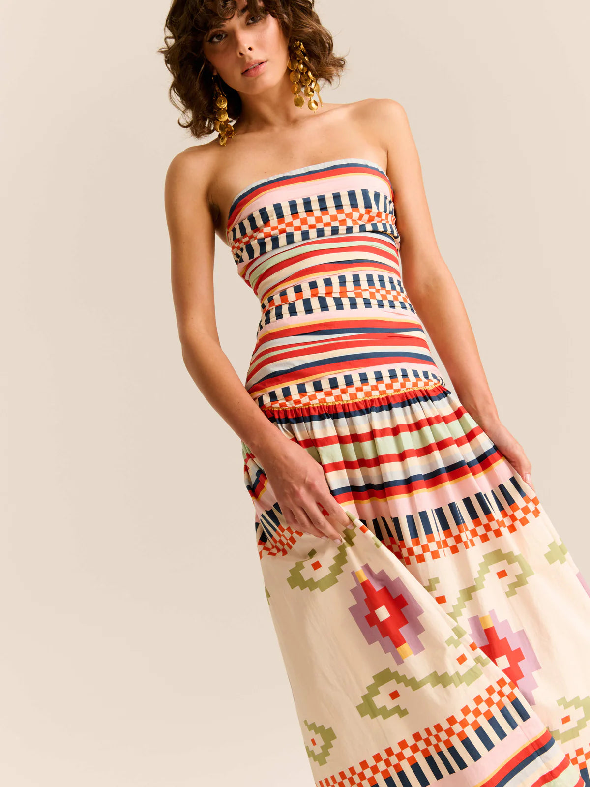 Malla Dress, Multi Chacana