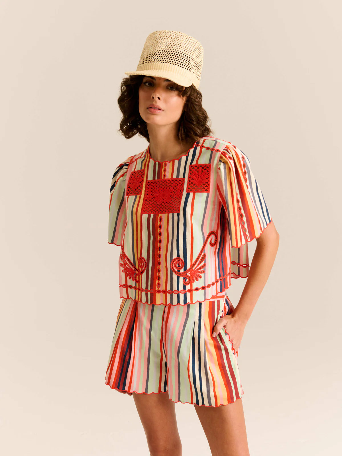 Lela Top, Multi Stripes
