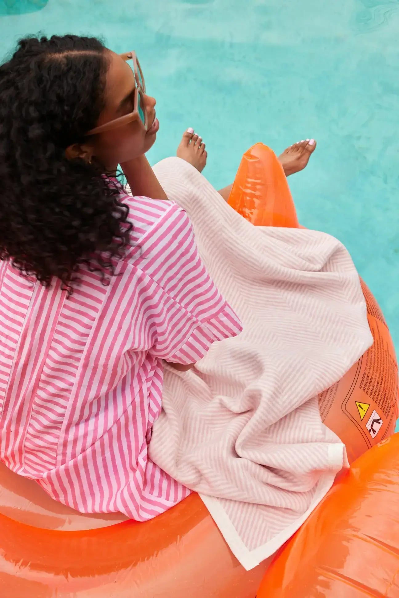 Herringbone Blush Blanket