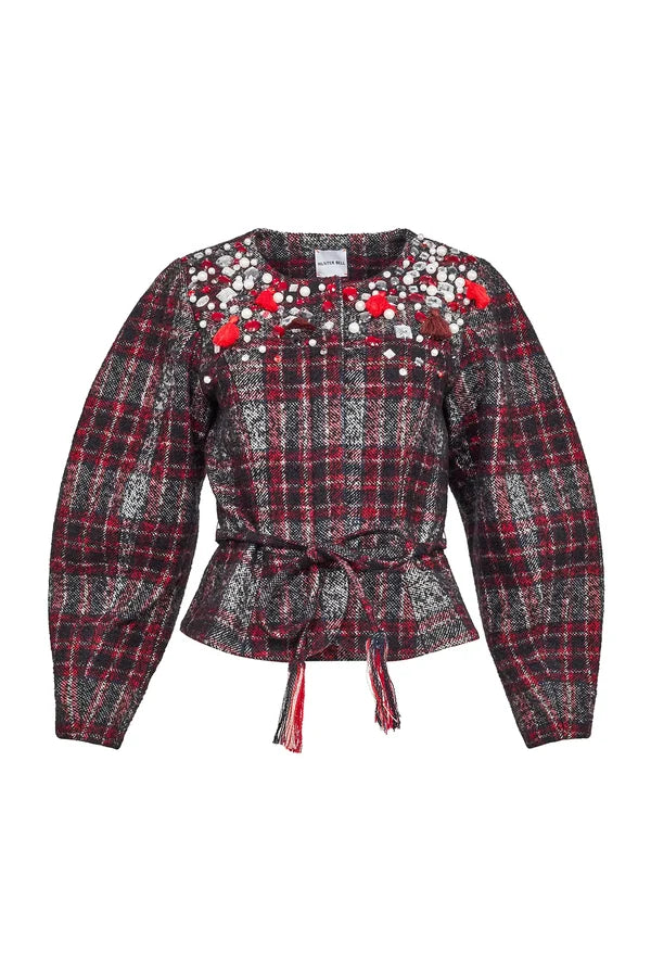 Bonham Jacket, Parlour Plaid Garnet