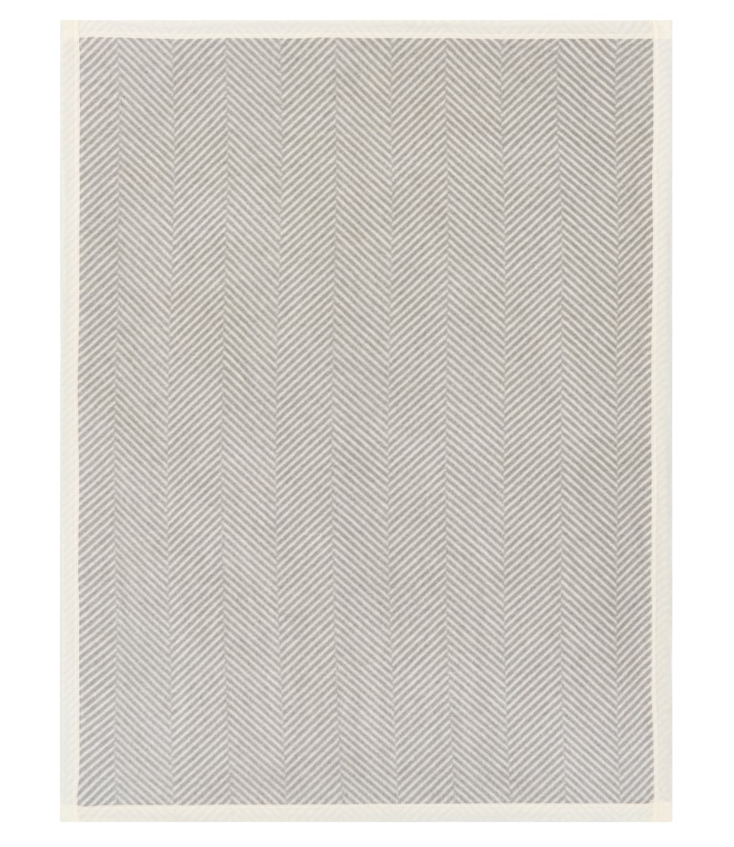 Herringbone Light Grey Blanket