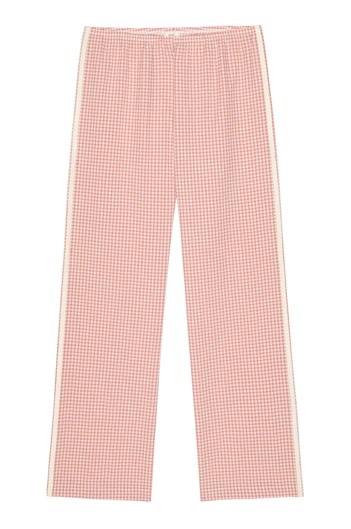 Gingham Stripe Crop Pant, Rhubarb
