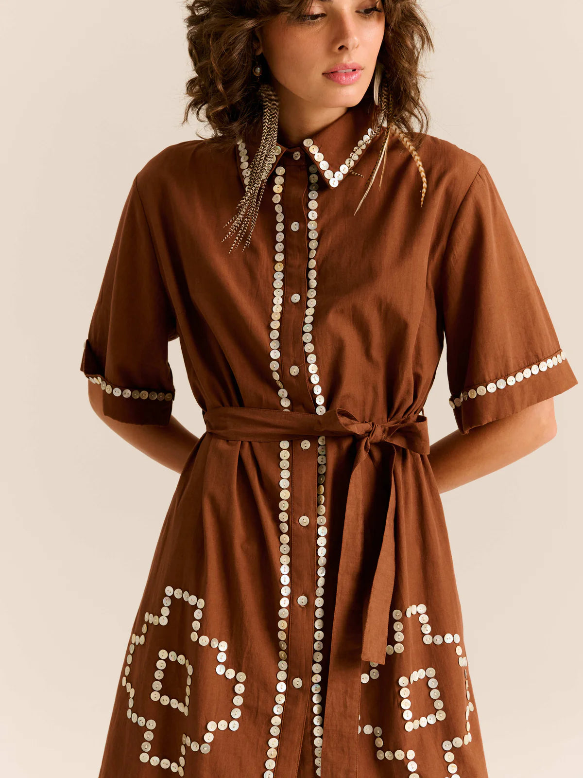 Amaia Dress, Chocolate Brown