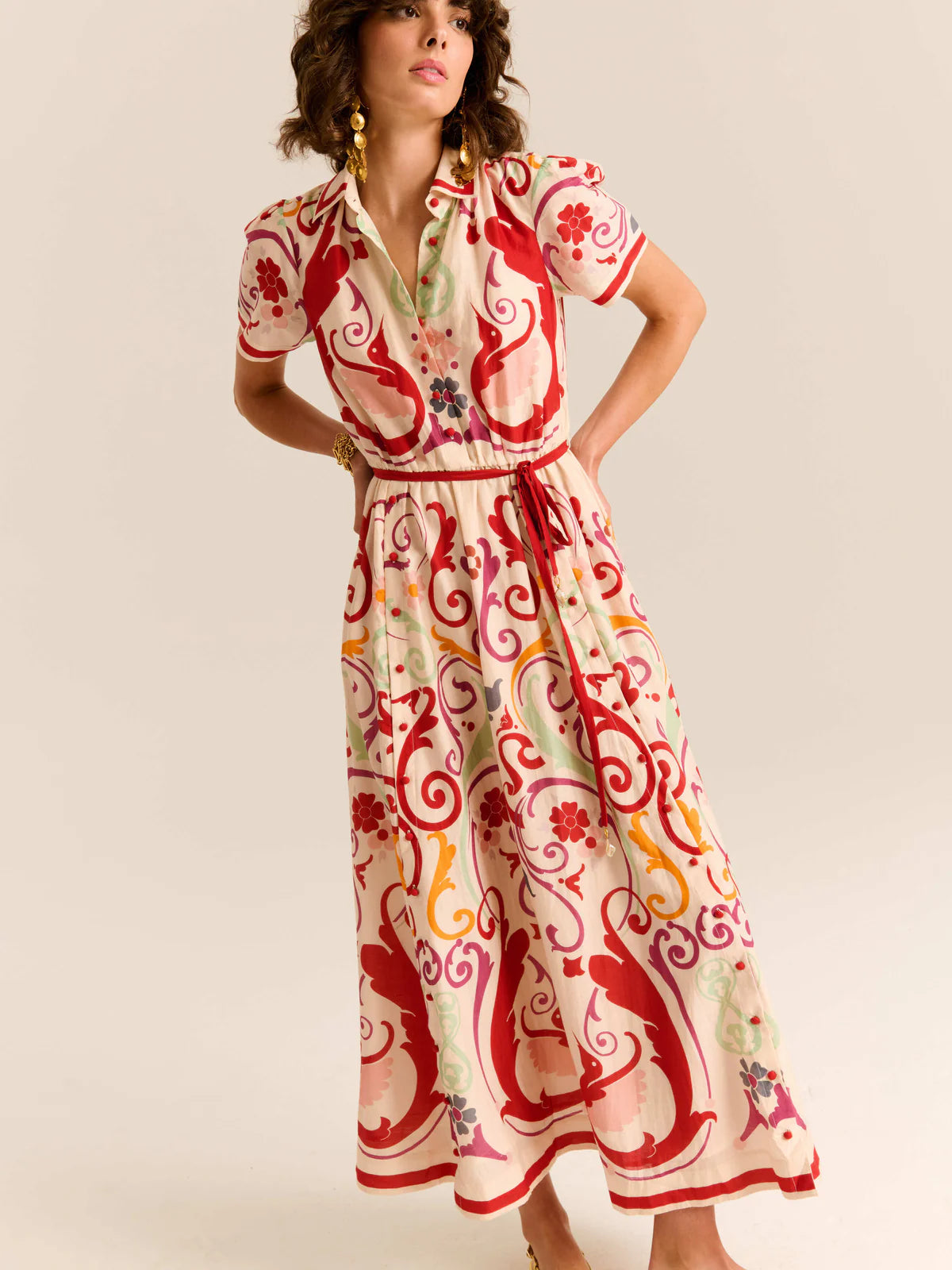 Elisetta Dress, Fileteado