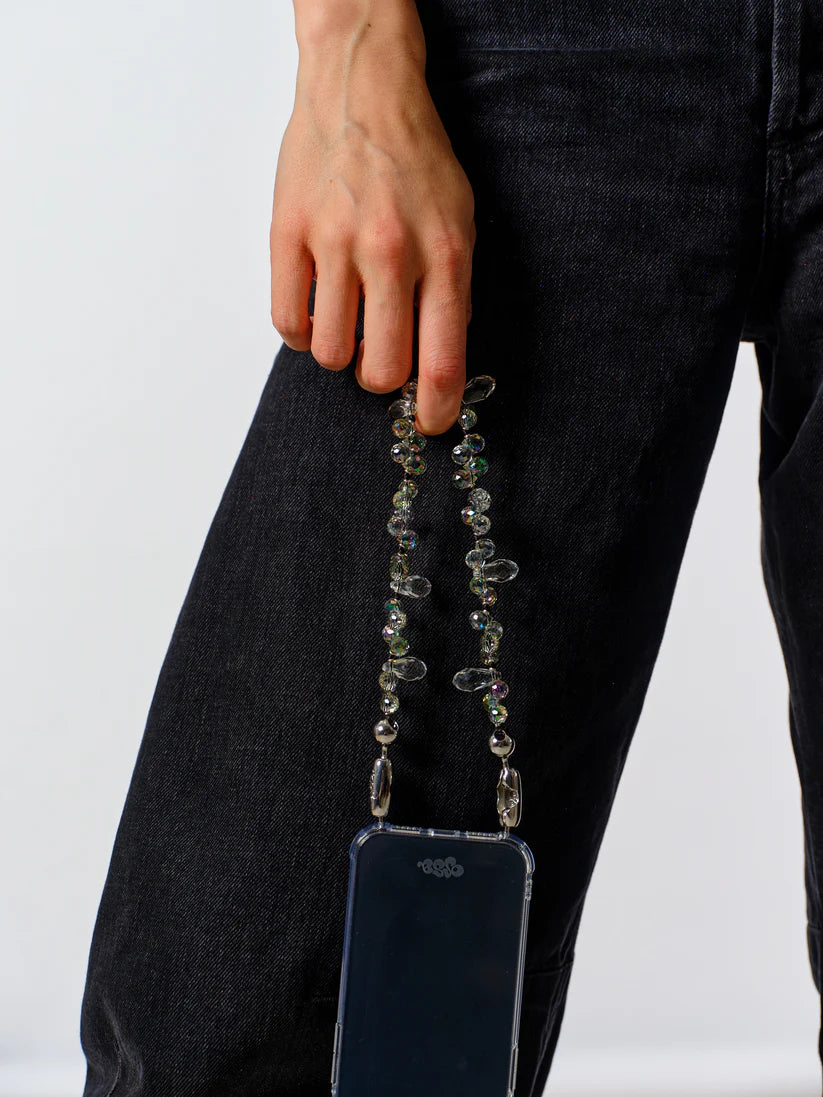 Faceted Crystal Wristlet