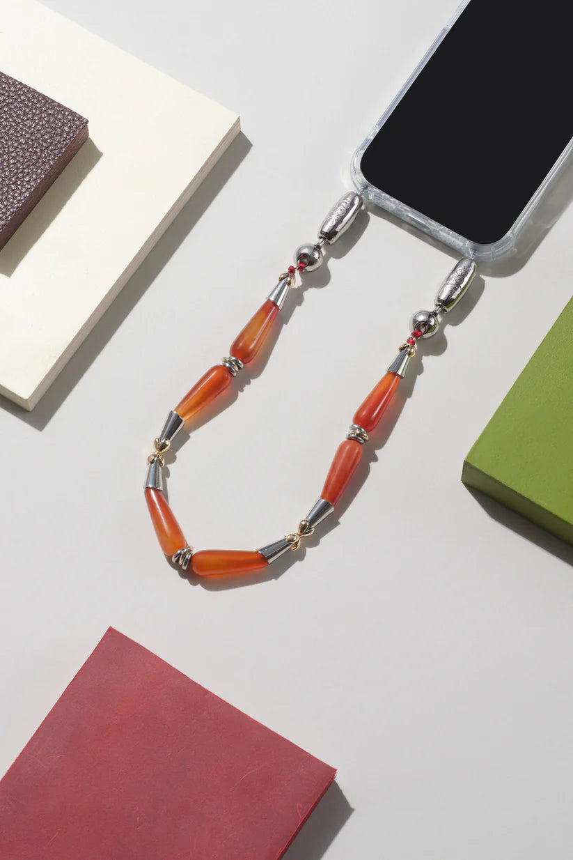 Deco Wristlet, Red Agate