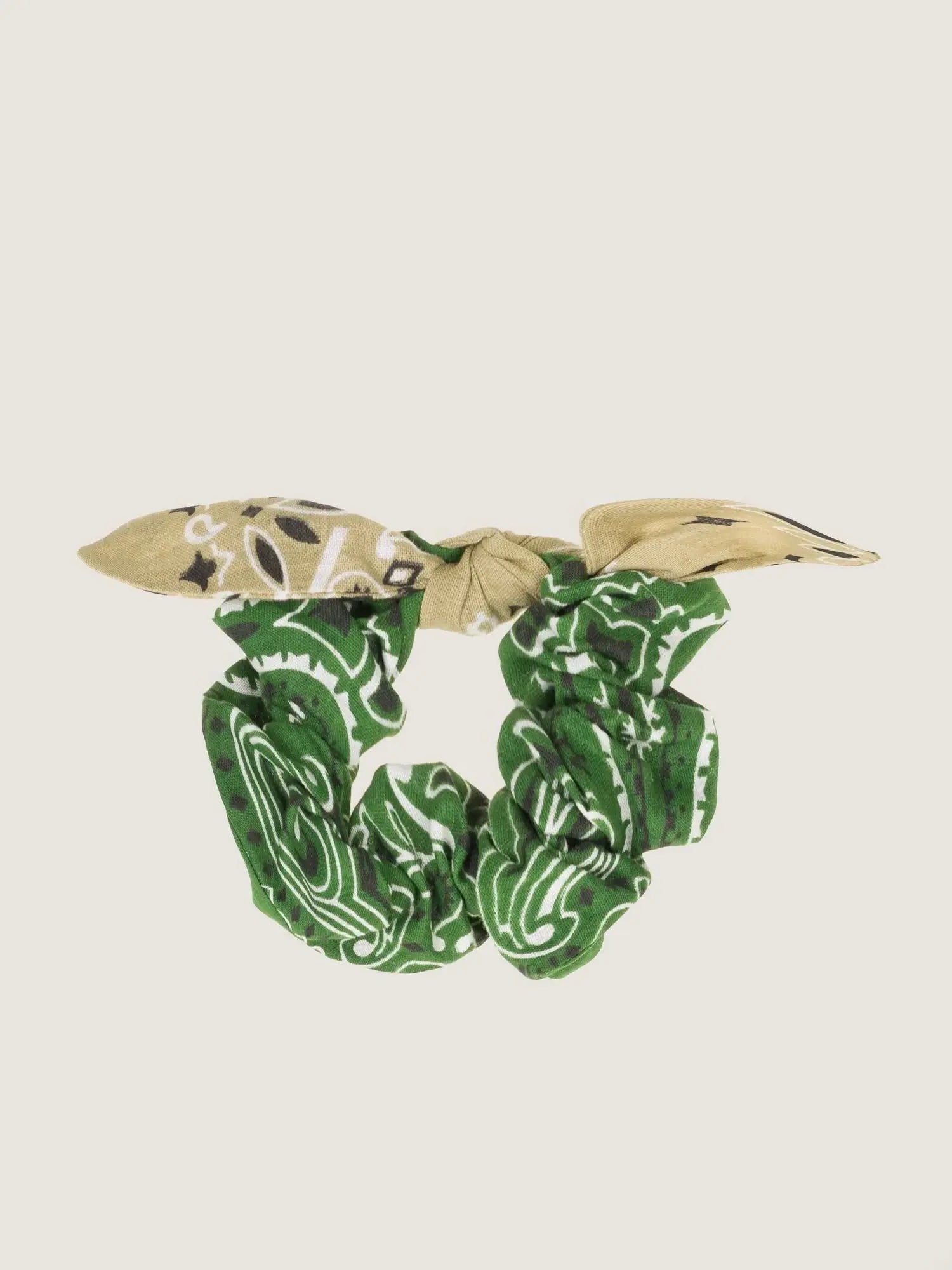 Scrunchy, Week-End Green & Beige