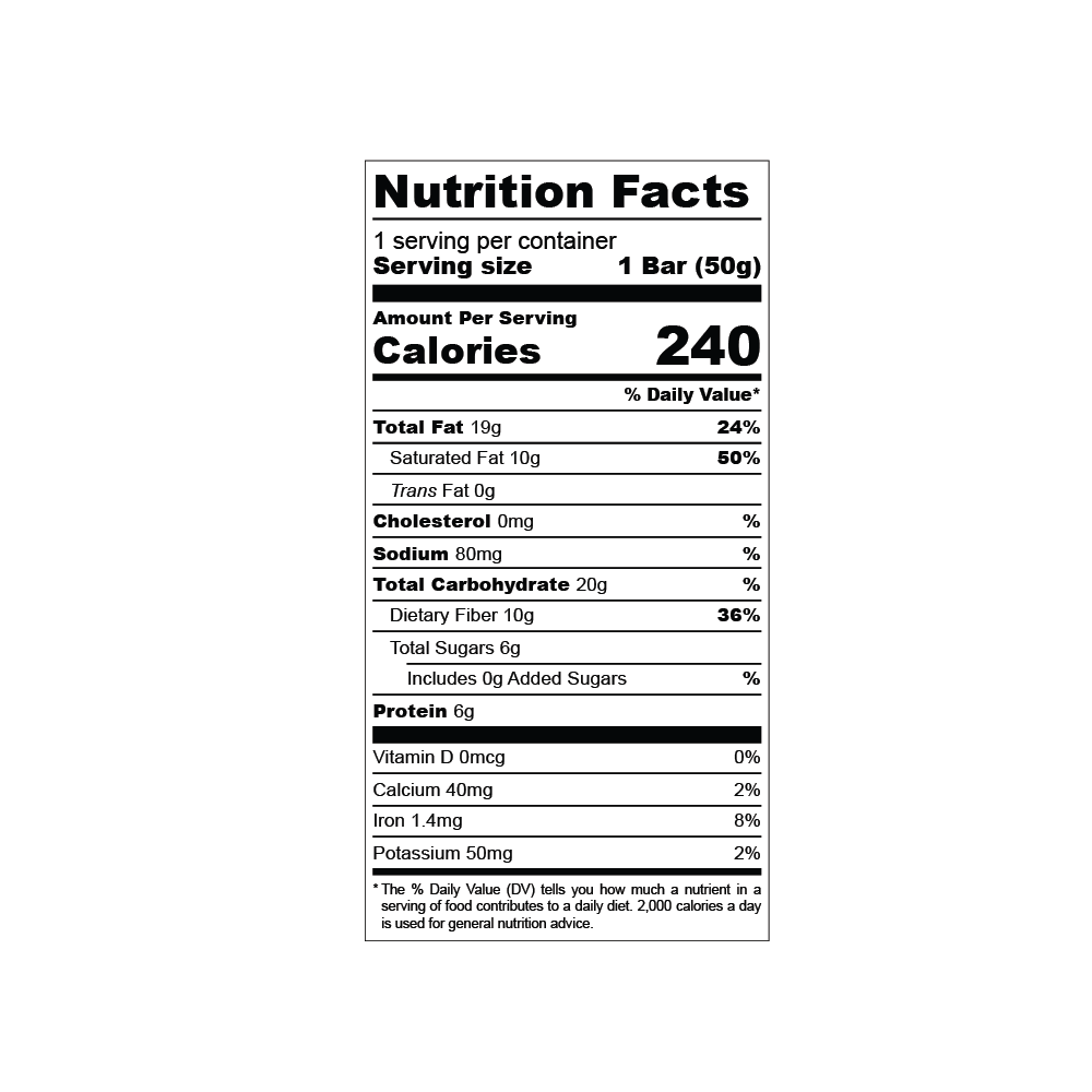 Date-Sweetened Chocolate, Almond