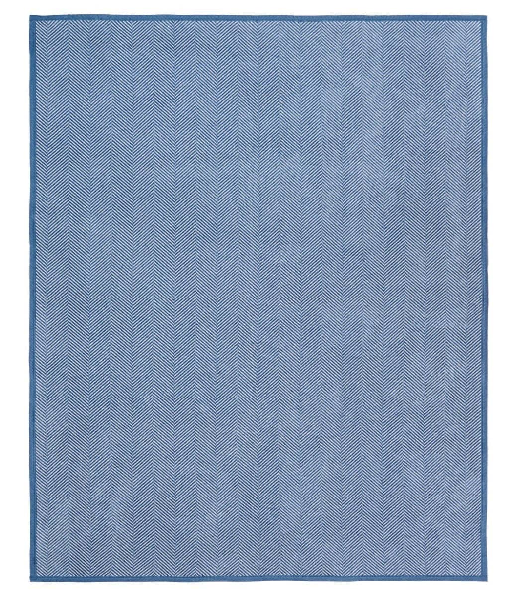 Herringbone Cornflower Blanket