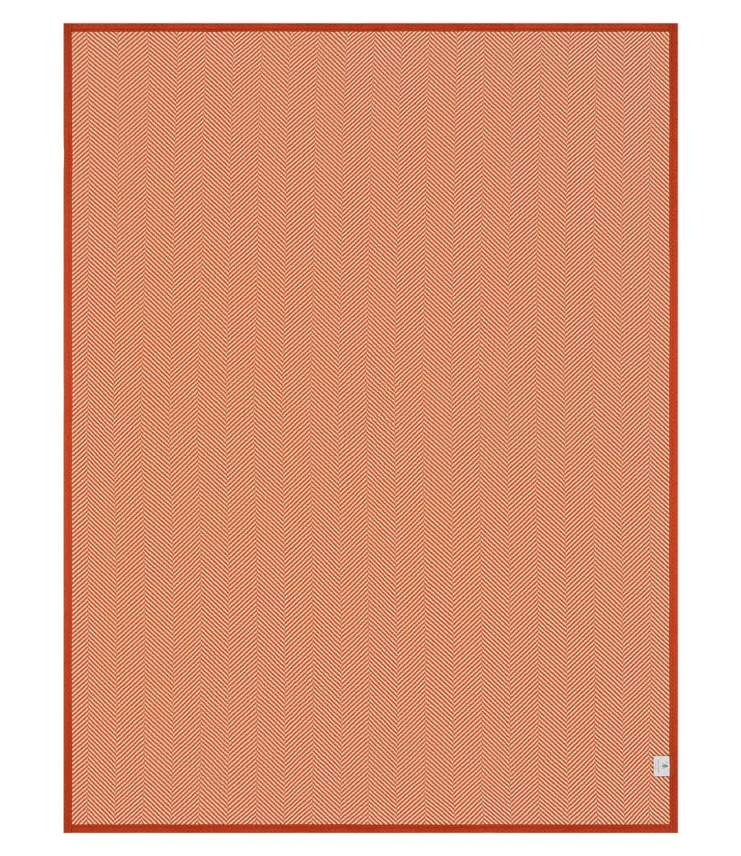 Herringbone Desert Red Blanket