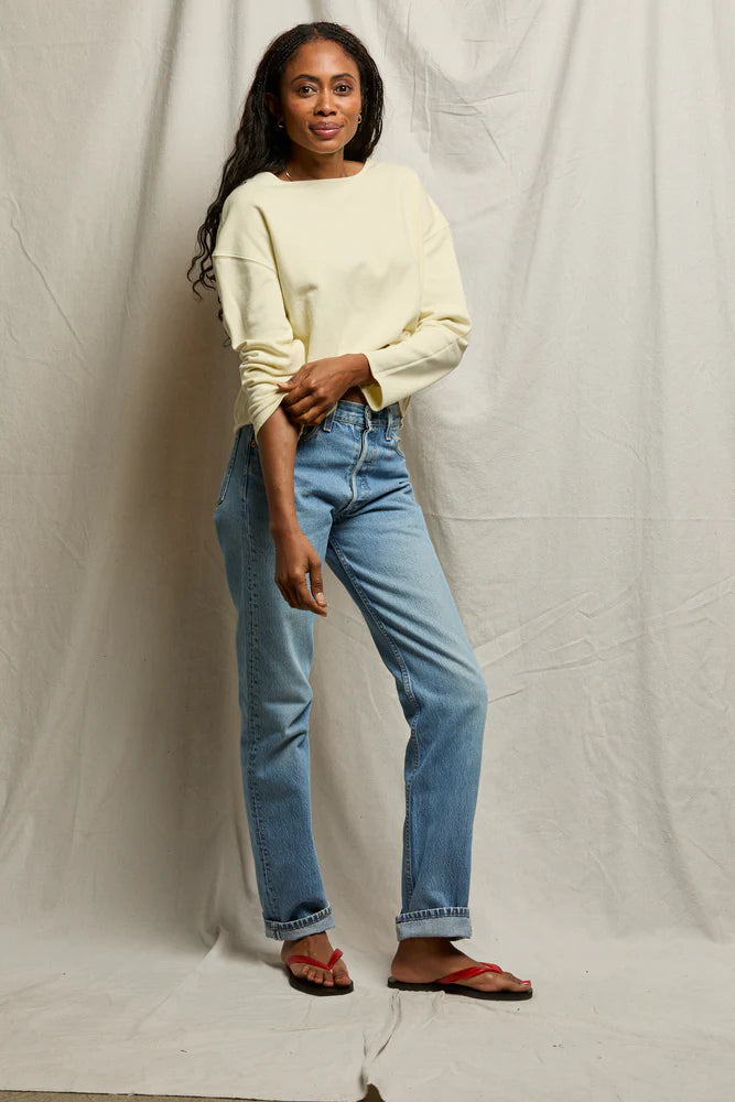 briana top, custard