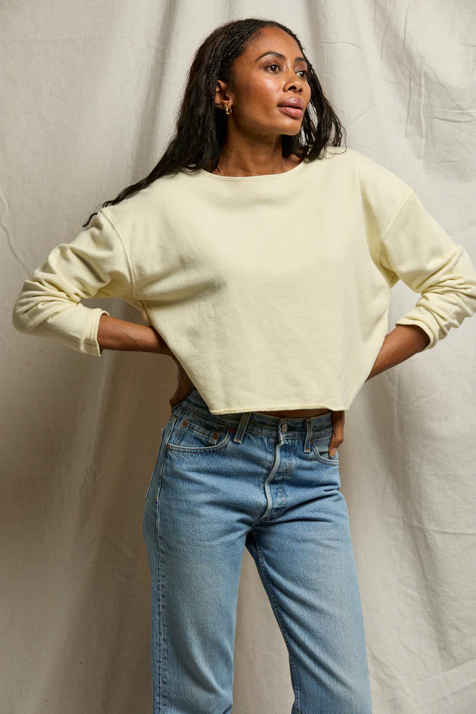 briana top, custard