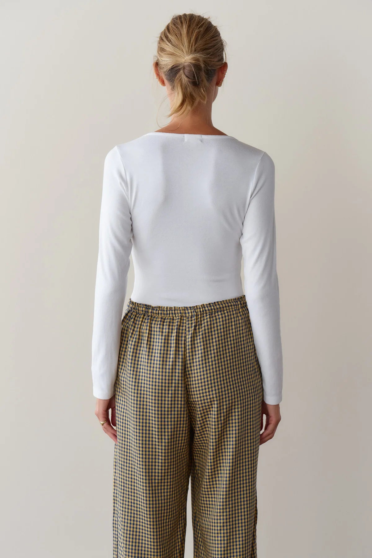 Baby Rib Scoop Neck, Powder