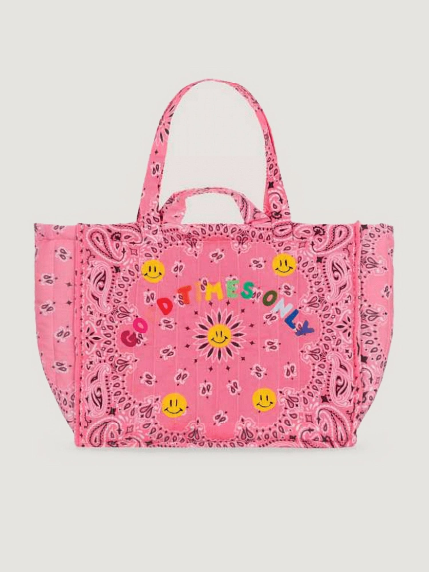 Maxi GOOD TIMES ONLY Tote, Pink