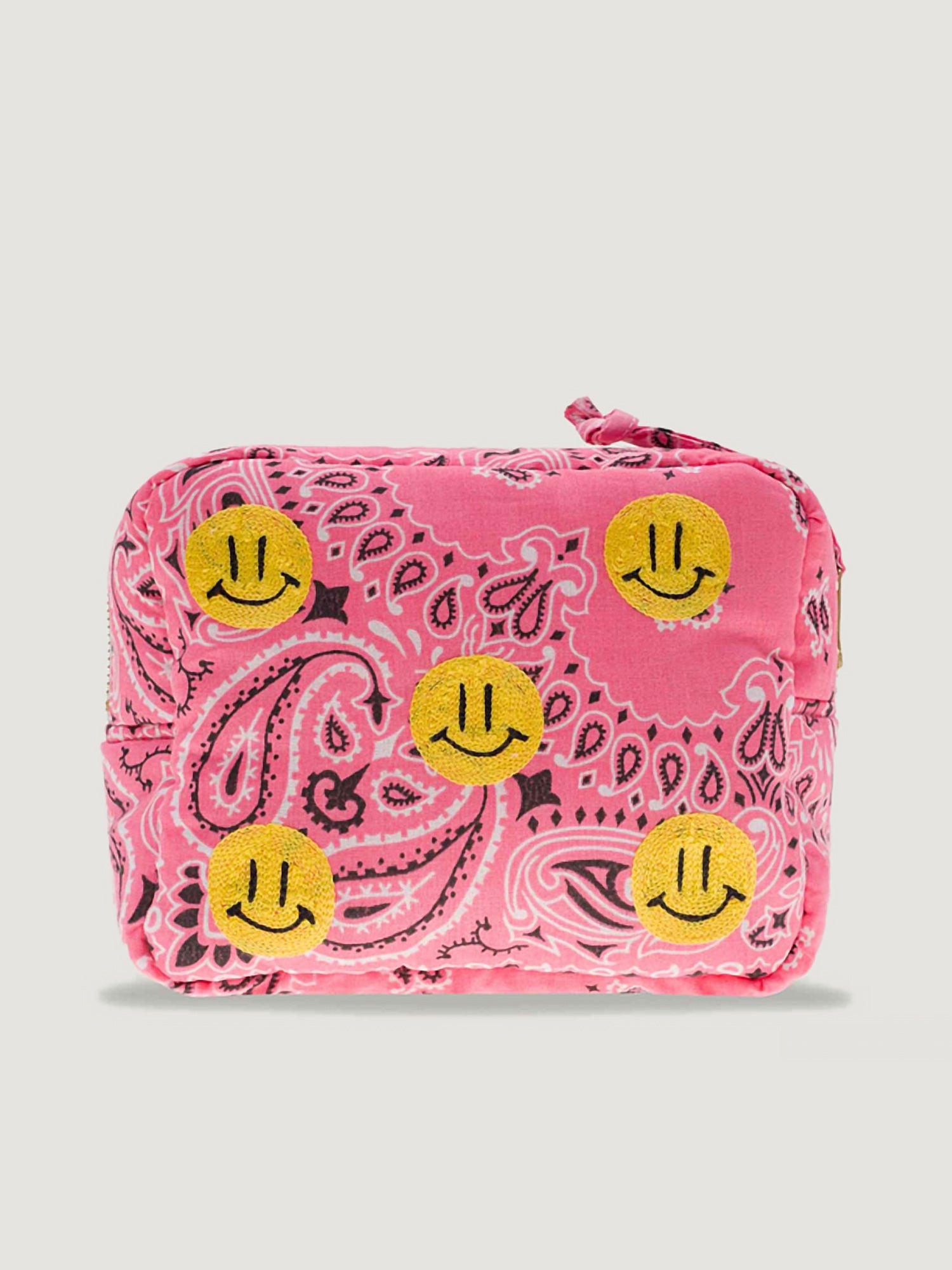 Maxi HAPPY FACE Toiletry Bag, Pink