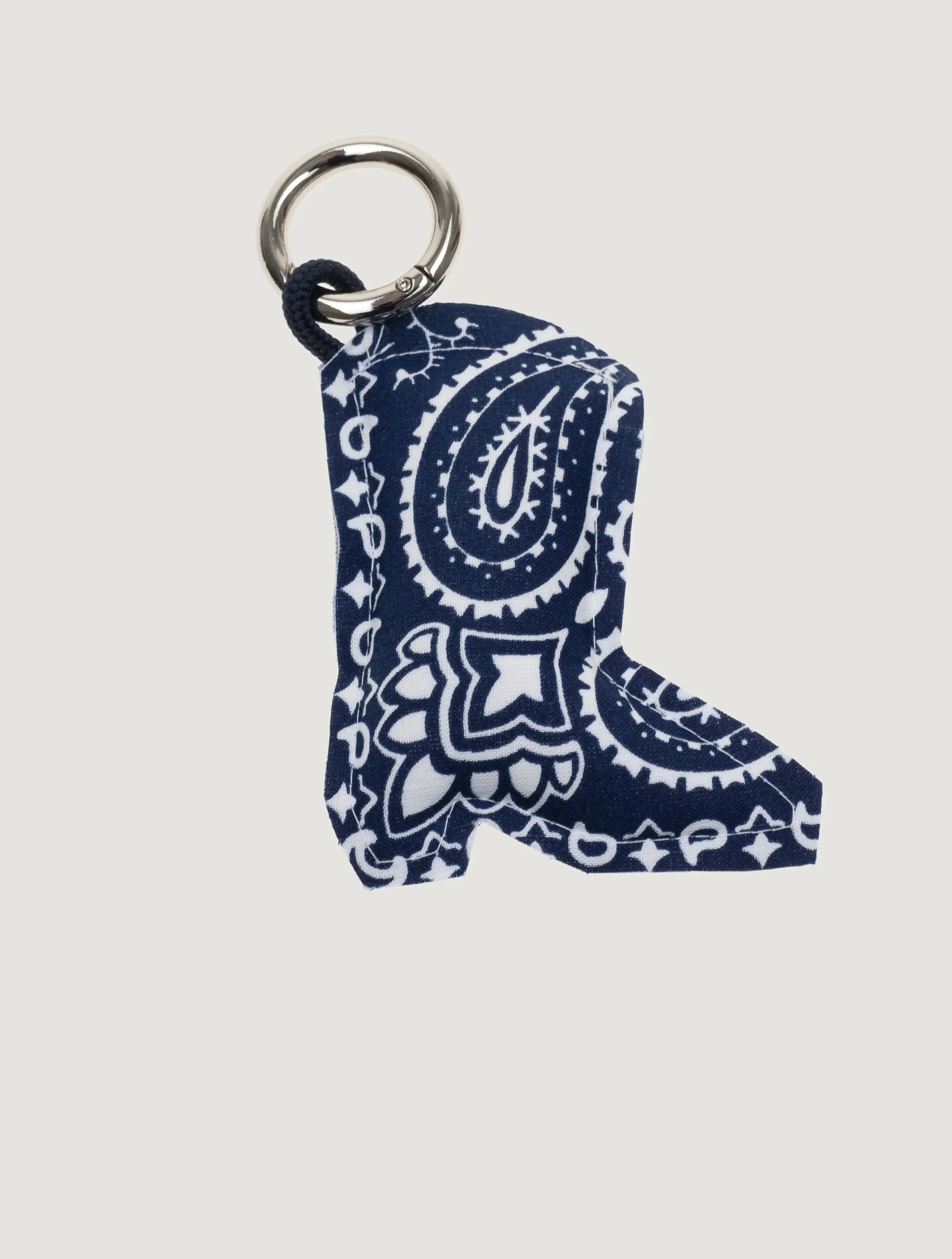 COWBOY BOOT Keychain, Navy & Indigo