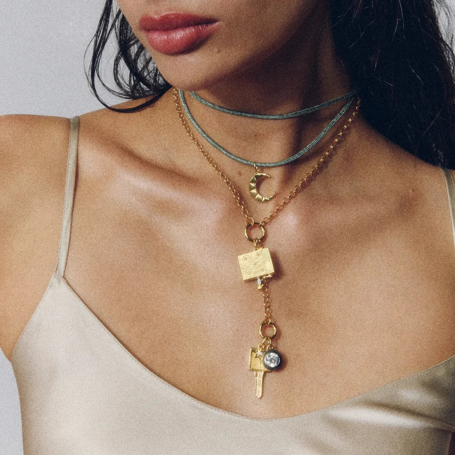 Green Lurex Necklace Cord