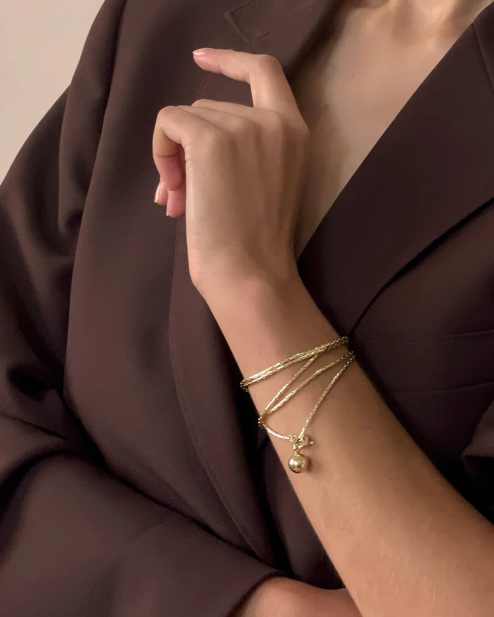 Constance Wrap Chain, Gold