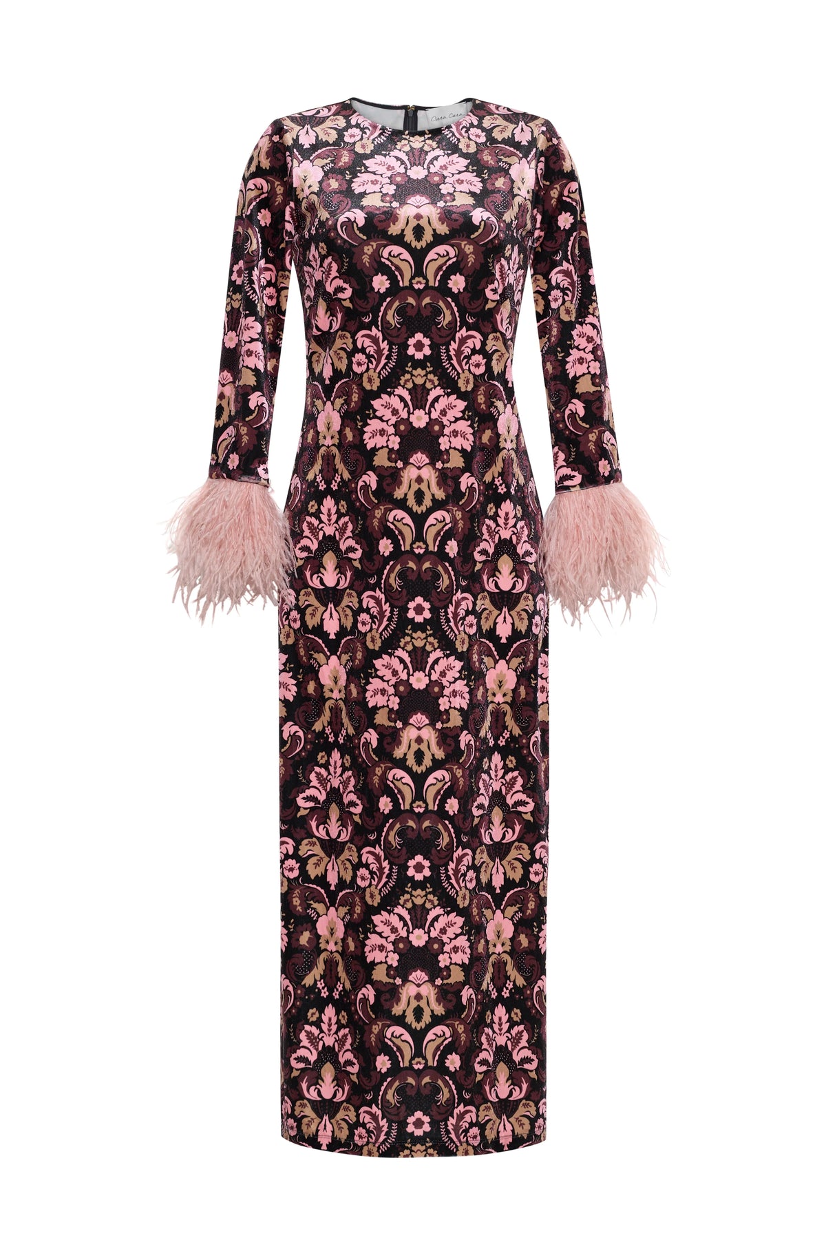 Danya Dress, Damask Black