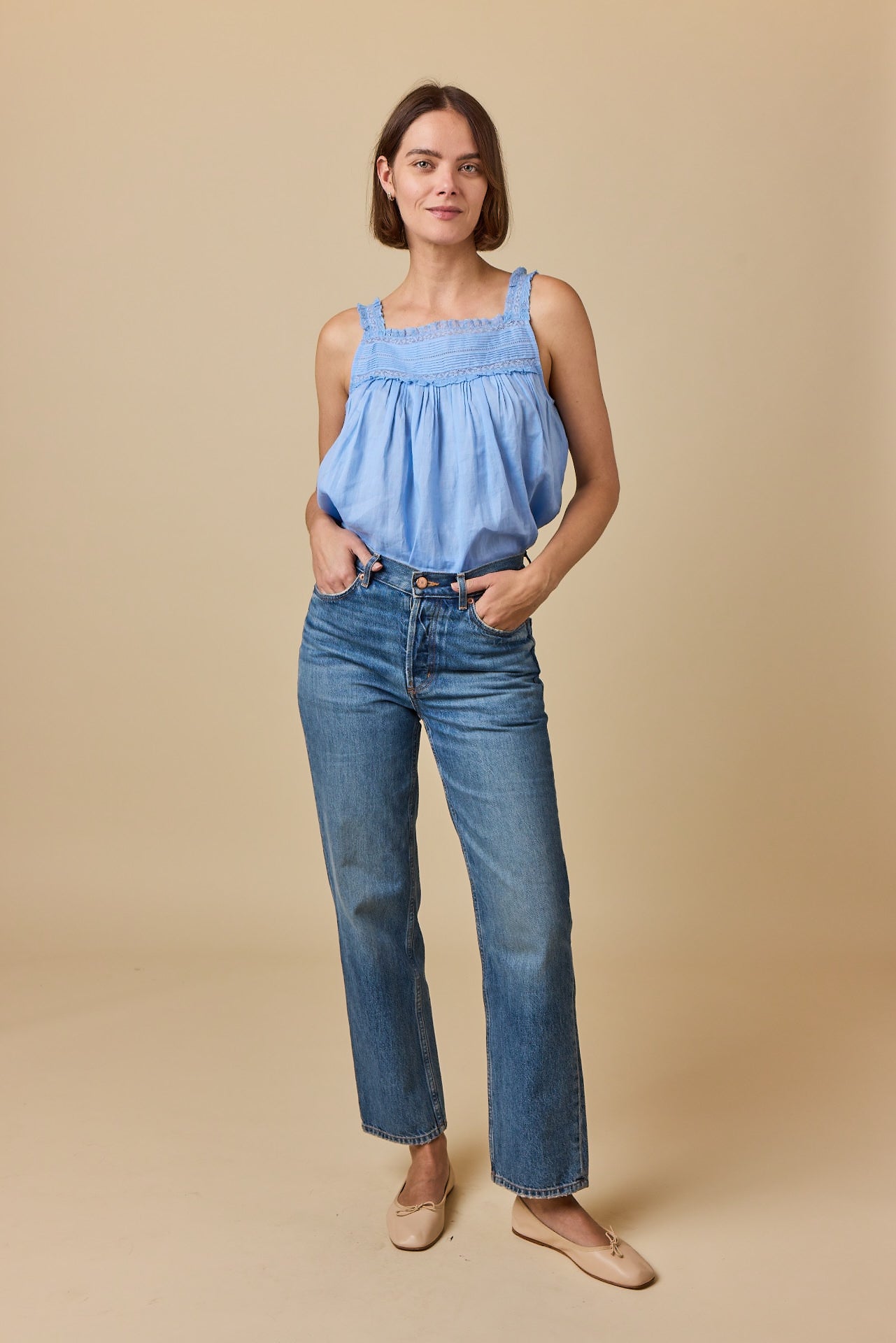Benita Top, Blue Jay