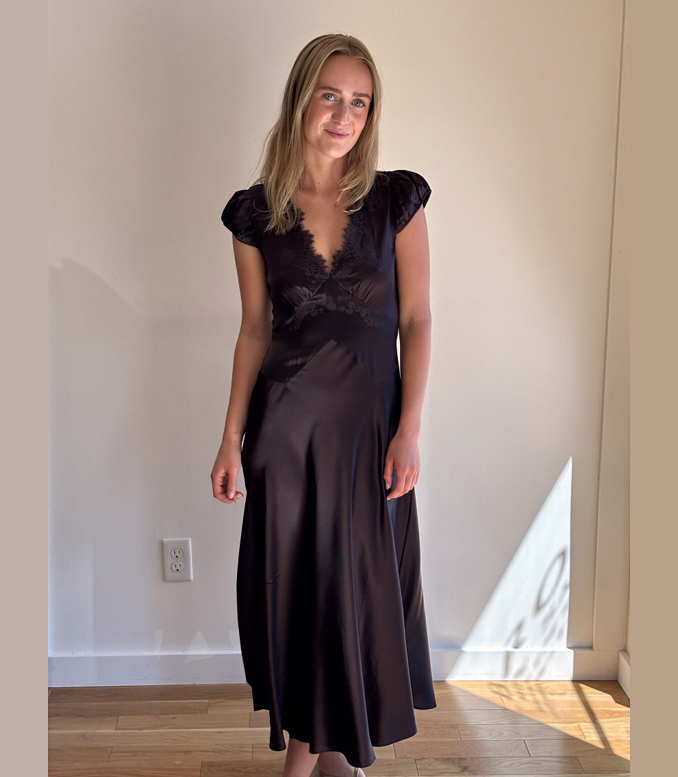 Coraline Dress, Equestrian Brown
