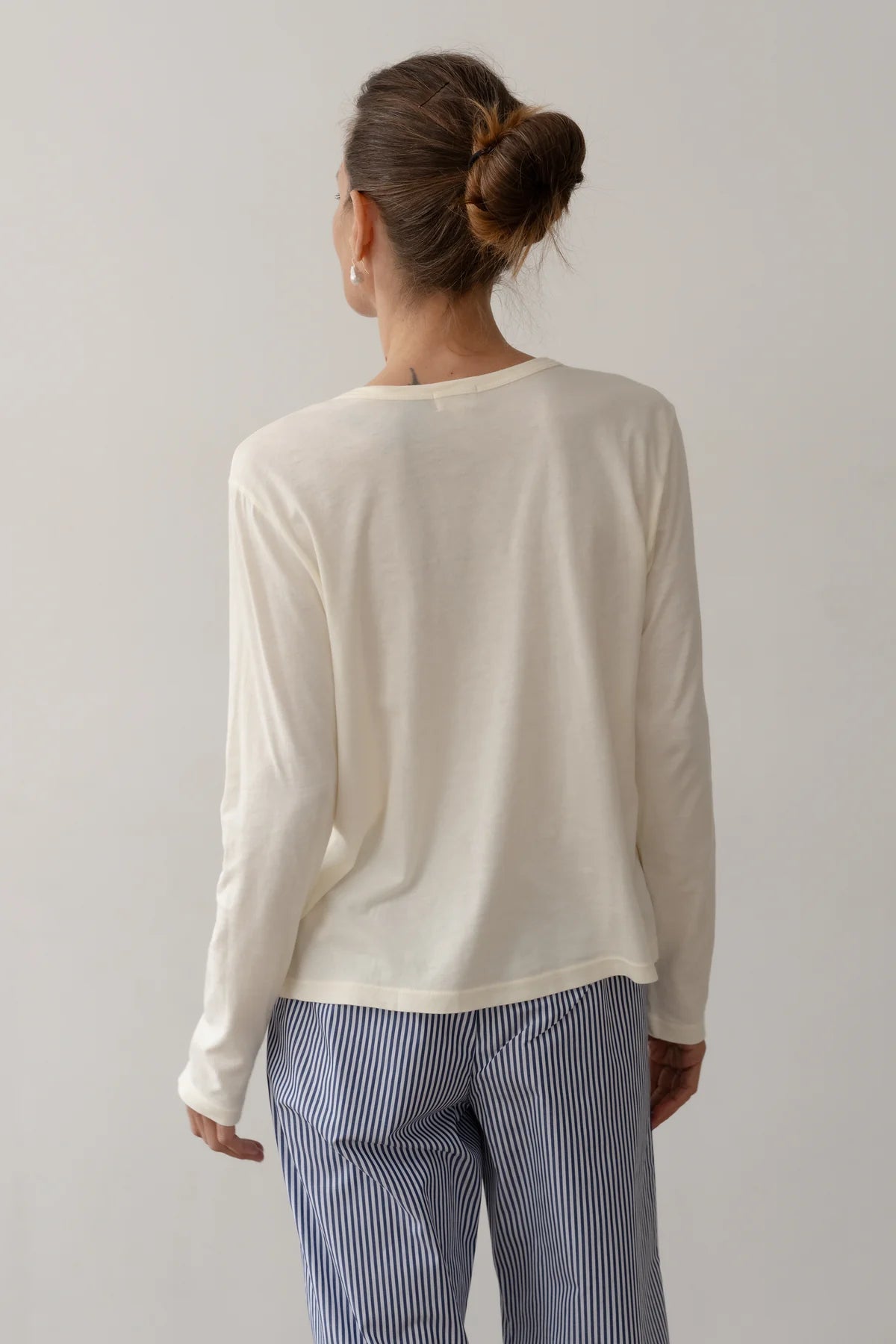 Jersey Long Sleeve, Creme