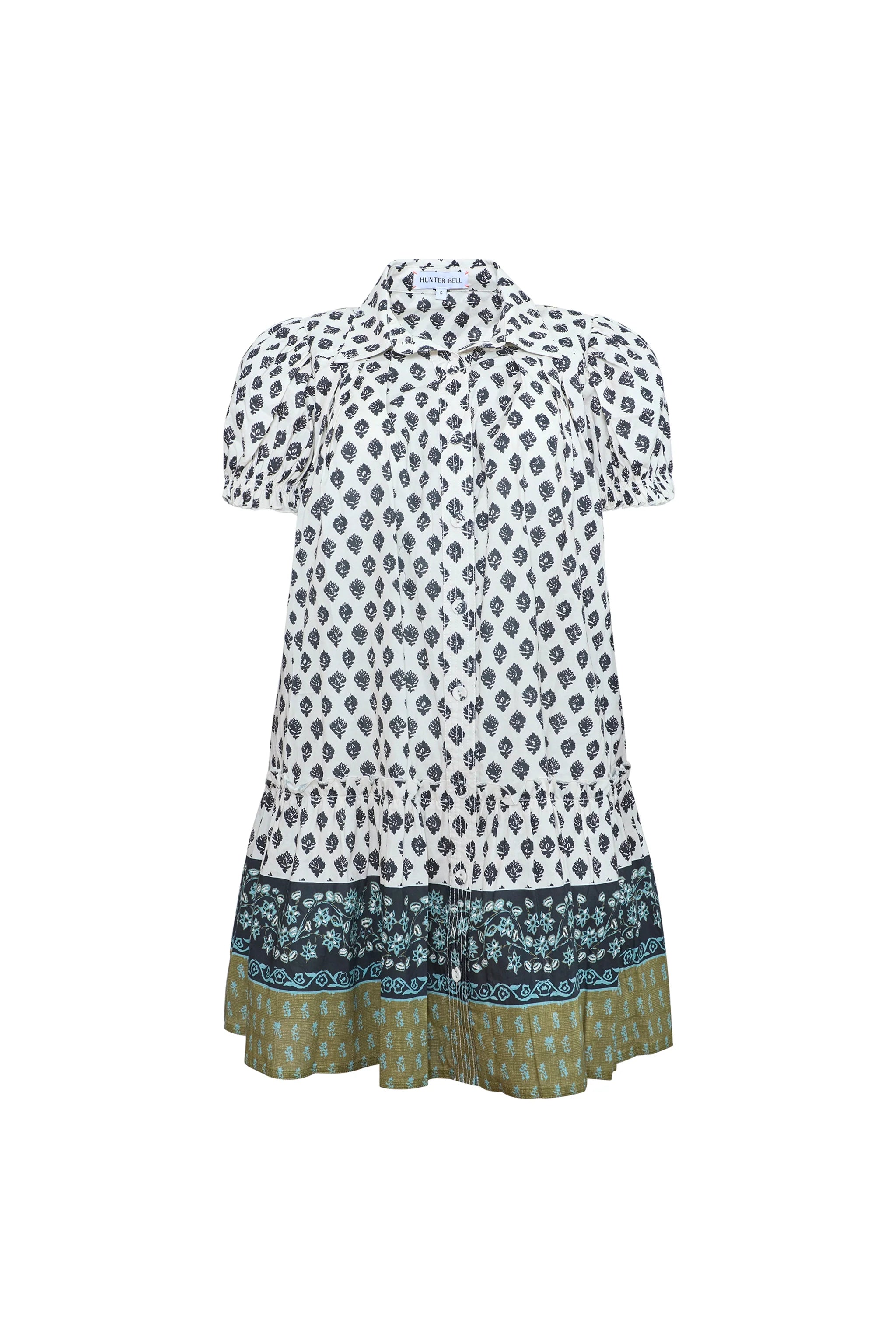 Drifter Mini Dress, Thistle & Cream