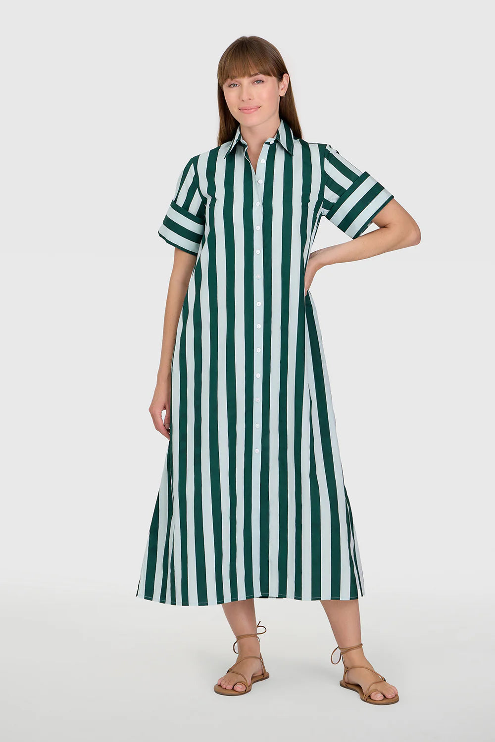 Gibbons Dress, Dunlin Stripes