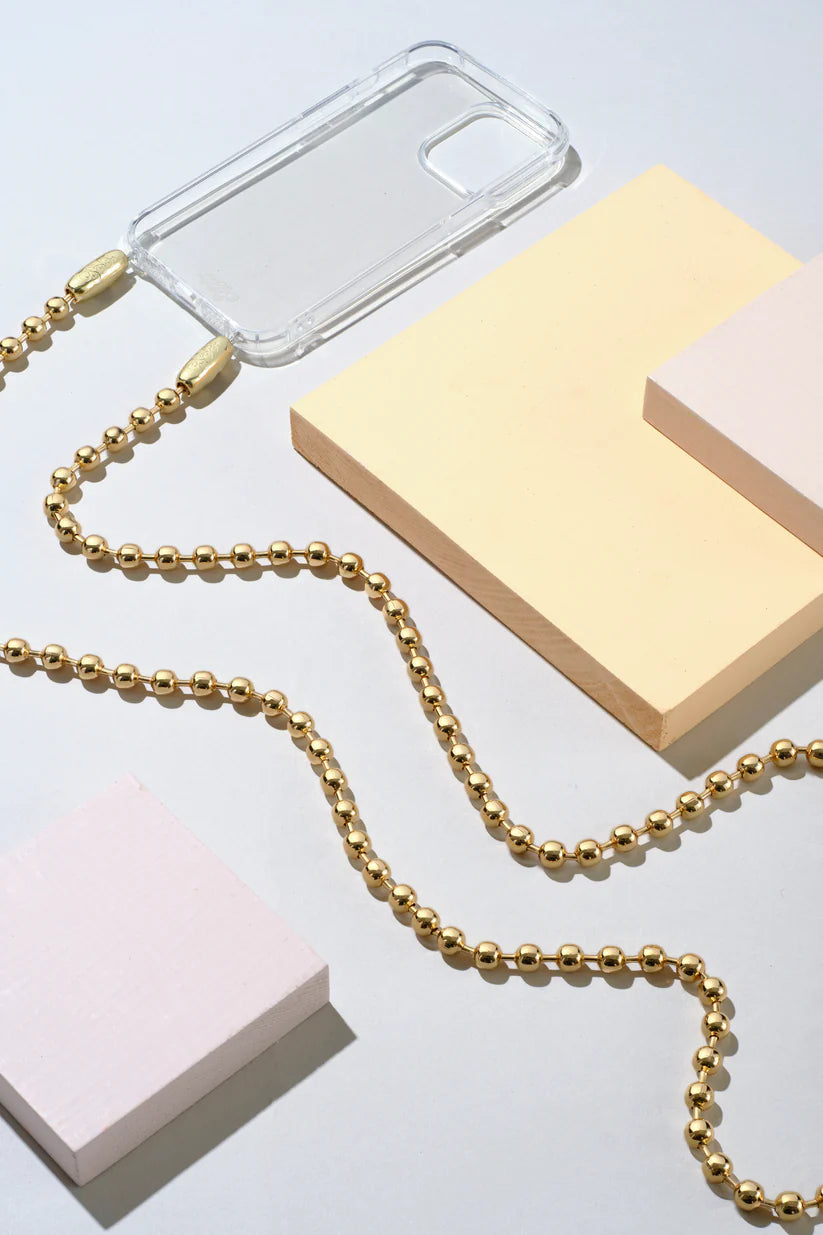 Ballchain Crossbody, Gold