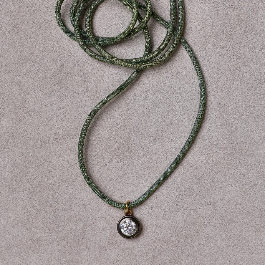 Green Lurex Necklace Cord