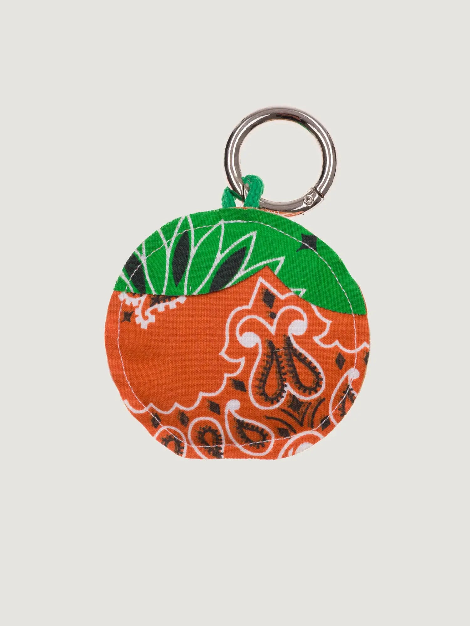 CLEM Keychain, Burnt Orange & Green