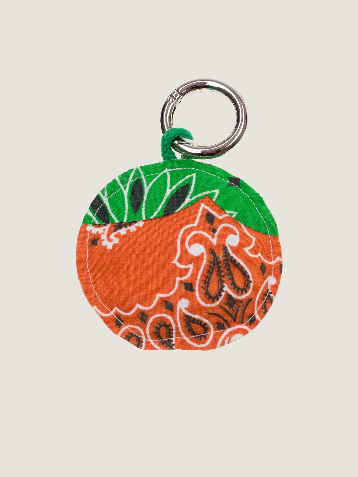 CLEM Keychain, Burnt Orange & Green
