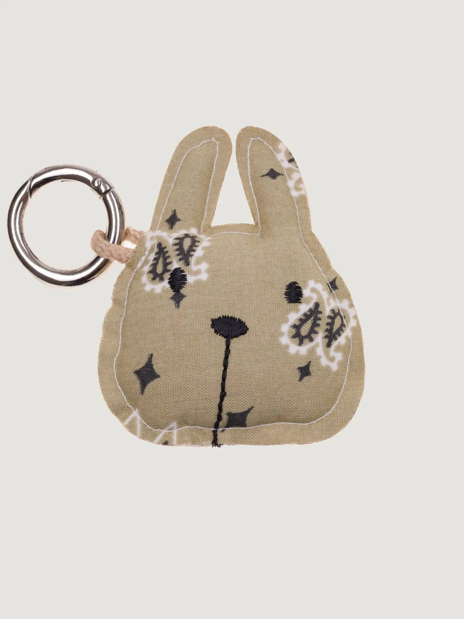 Rabbit Keychain, Beige